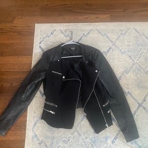 Abs by Allen Schwartz Faux Leather Moto Jacket